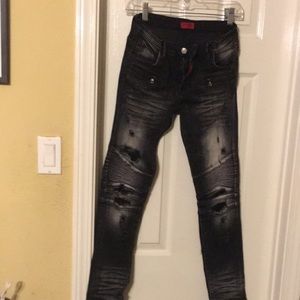 Boys Haus Jr black size 14 jeans excellent preowned condition .